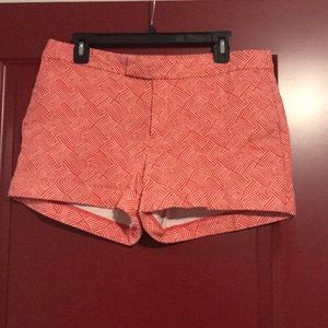 Banana Republic orange patterned shorts